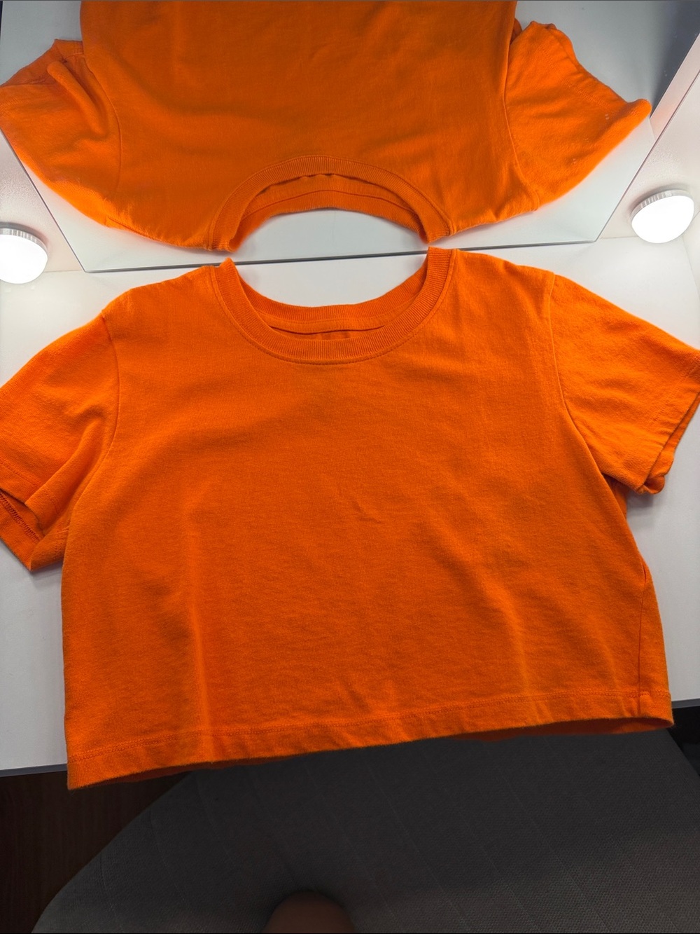 Urban Outfitters Orange Crop Top